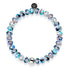 Blue Period | .925 Sterling Silver | Picasso Firefly Glass Diamonds Bracelet